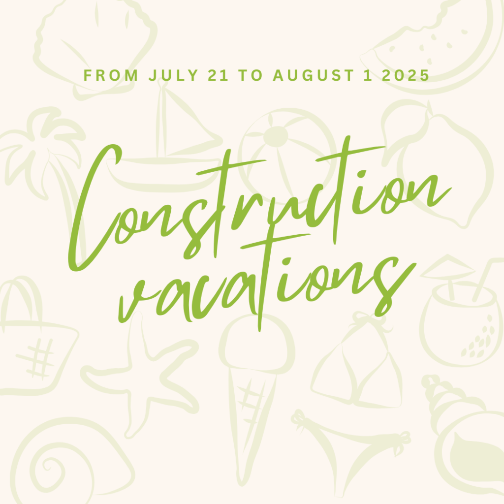Happy construction vacations!