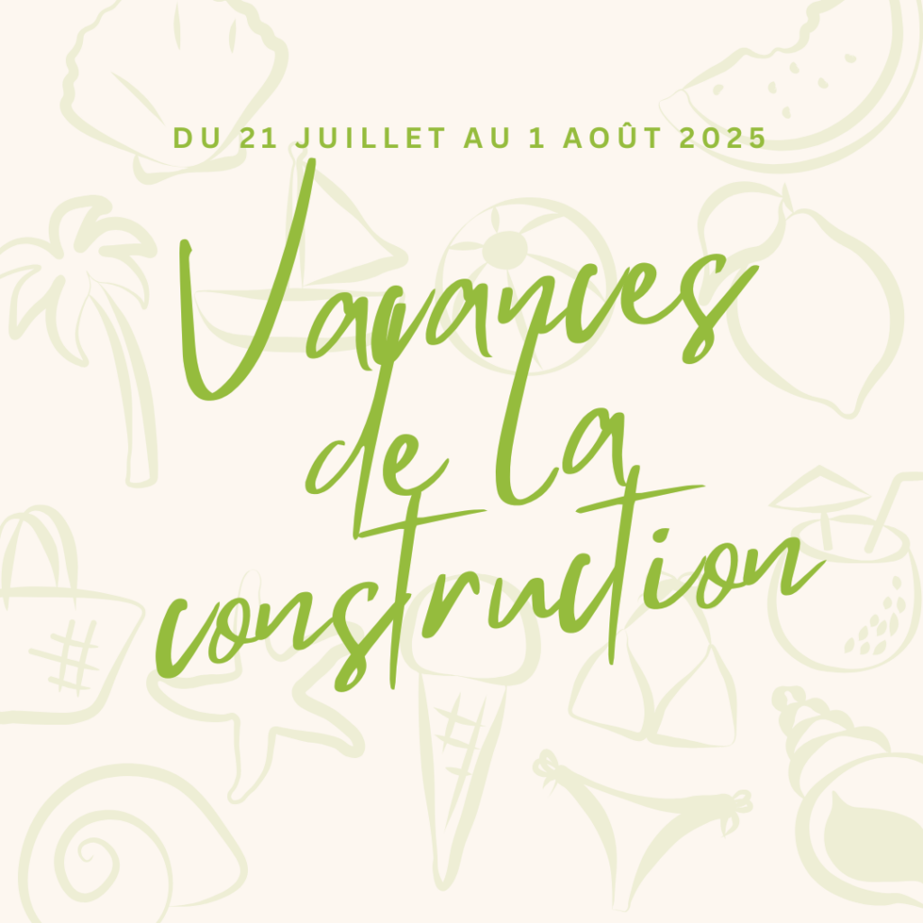 Bonnes vacances à toutes et à tous!