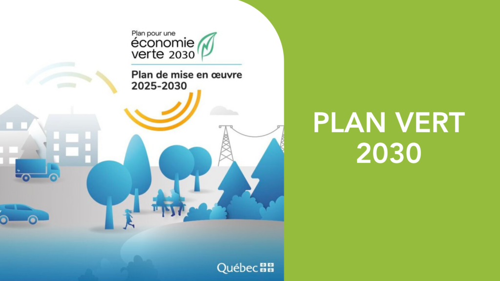 Plan de mise en oeuvre 2025-2030 pour une économie plus verte